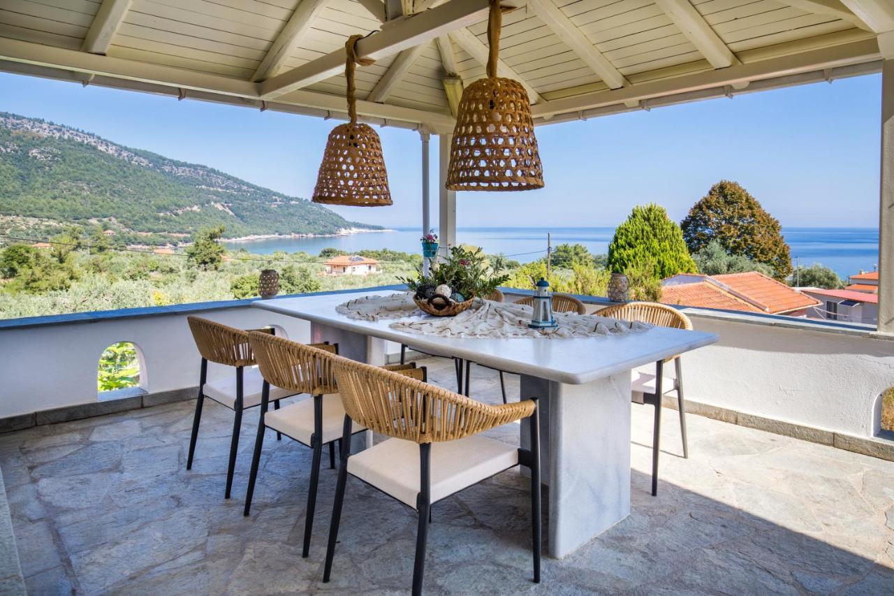 Vista Del Mare Luxury Villa Koinira Buitenkant foto