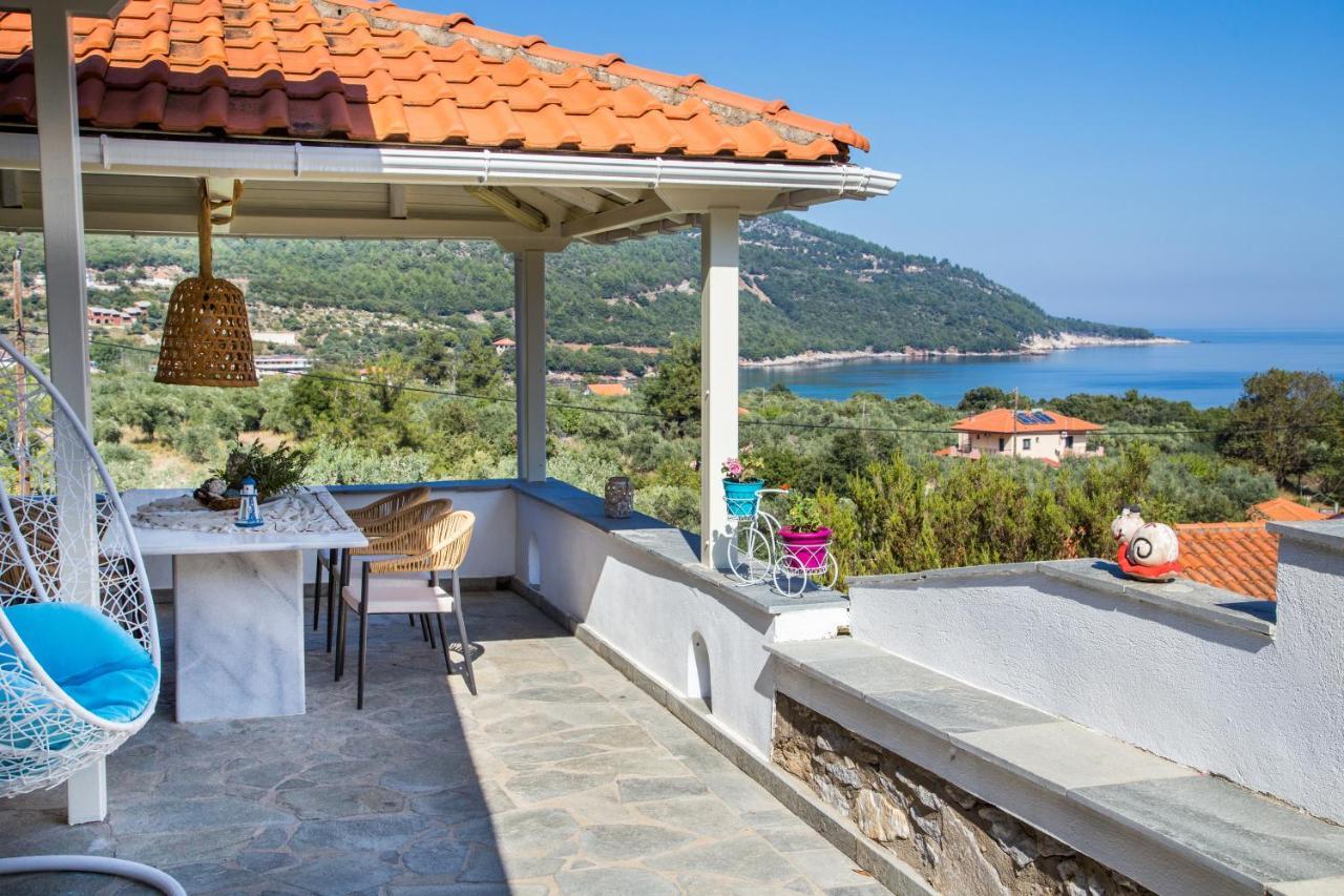 Vista Del Mare Luxury Villa Koinira Buitenkant foto